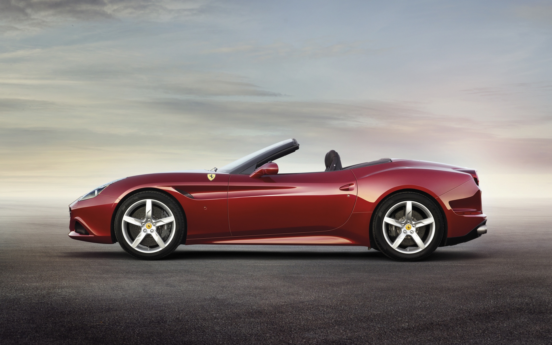 Картинки Ferrari, california t, ferrari california t, красный, вид сбоку, кабриолет фото и обои на рабочий стол