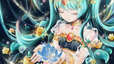 Hoshino чика, Хацунэ Мику, Vocaloid, ожерелье