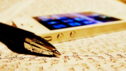 яблоко, Iphone 4s, IPhone, мобильный телефон, ручка, стержень