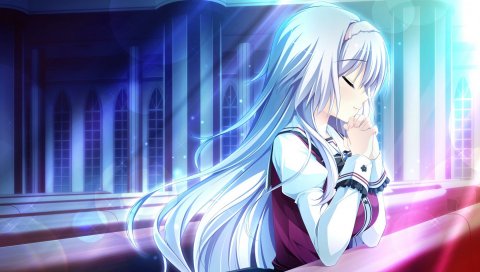 kimishima ао, Otome га не tsumugu кой не холст, девушка
