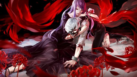 Kamishiro Ризе, kaneki кен, Токио упырь