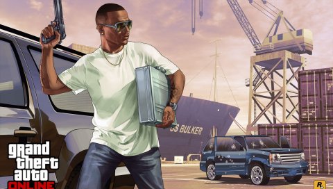 Grand Theft Auto V, GTA онлайн, искусство, Heist