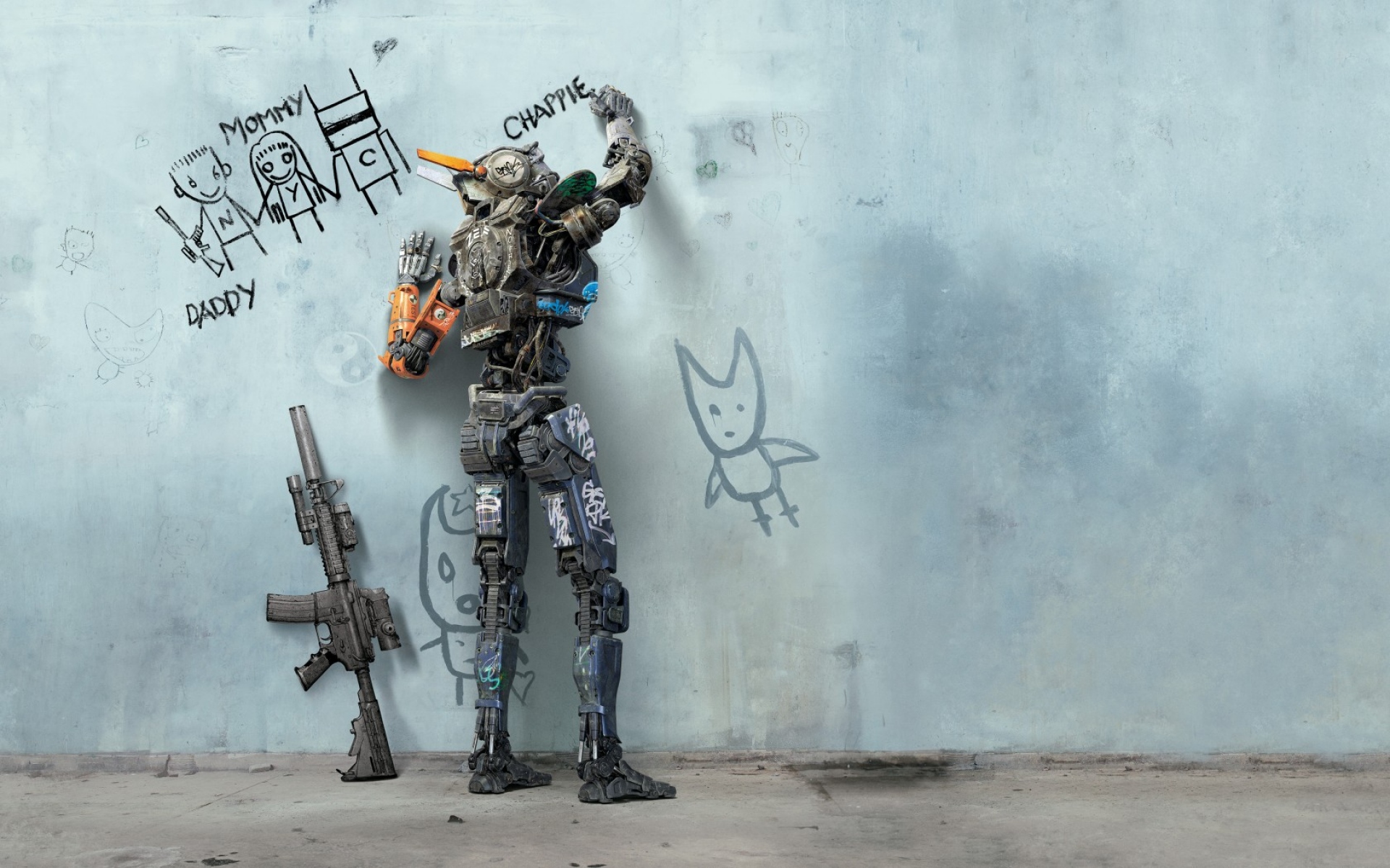 Картинки Chappie, 2015, sharlto copley фото и обои на рабочий стол