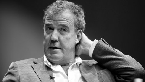 Jeremy clarkson, host, 2015, fracas, top gear, bw