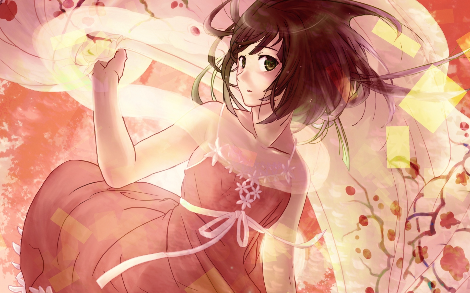 Картинки Kisaragi yuki emirio, девушка, bakemonogatari, sengoku nadeko фото и обои на рабочий стол