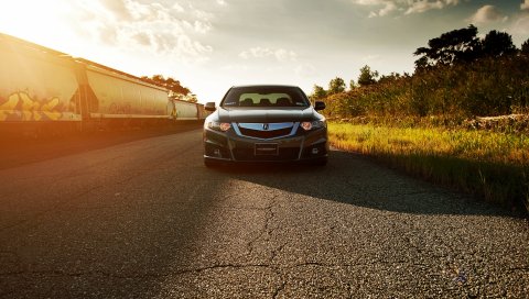 Honda, accord, acura, tsx, вид спереди