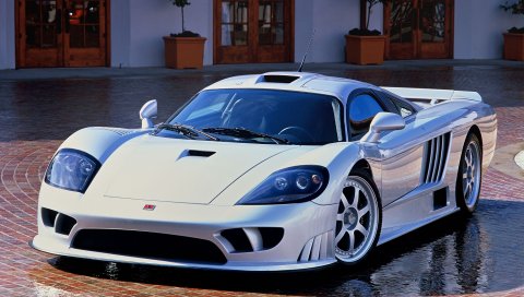 Saleen, s7, вид спереди, белый