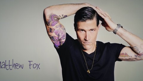 Matthew fox, актер, фотосессии, татуировки