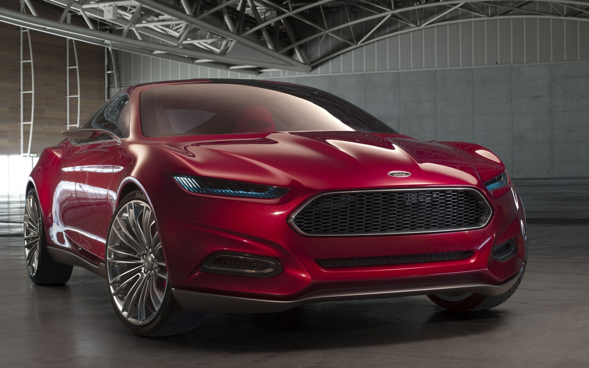 Картинки Ford mustang 2015, ford, 2015, красный, вид спереди фото и обои на рабочий стол