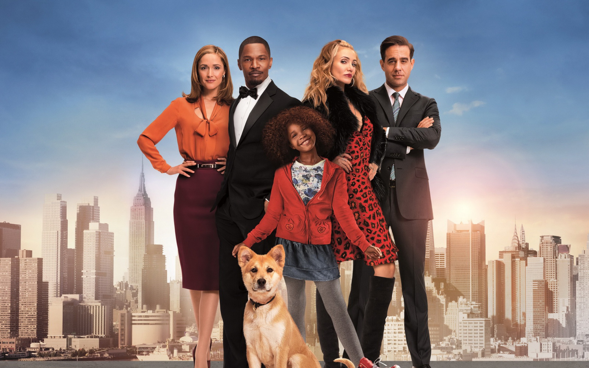 Картинки Annie, 2015, jamie foxx, rose byrne, bobby cannavale фото и обои на рабочий стол