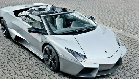Lamborghini, reventon, родстер, вид сбоку