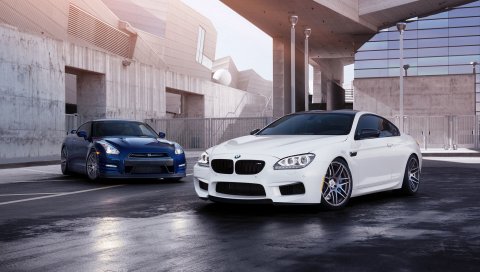 Bmw m6, bmw, nissan gt-r, nissan, auto