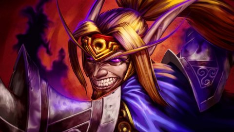 Сердце, мир Warcraft, теневое безумие, кровавый эльф