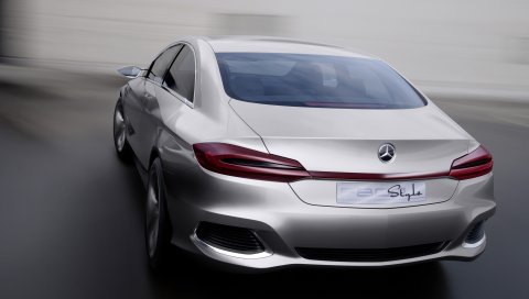 Mercedes benz, f800, концепция, вид сзади