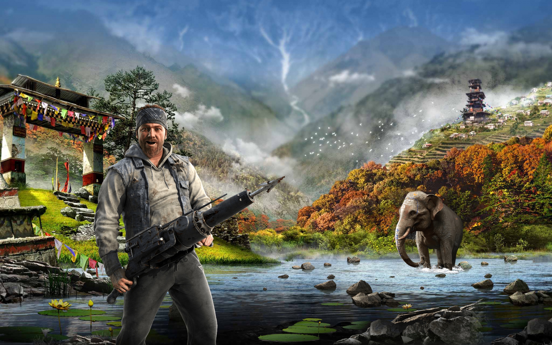 Картинки Далеко крик 4, ubisoft, гарпун, кирата фото и обои на рабочий стол