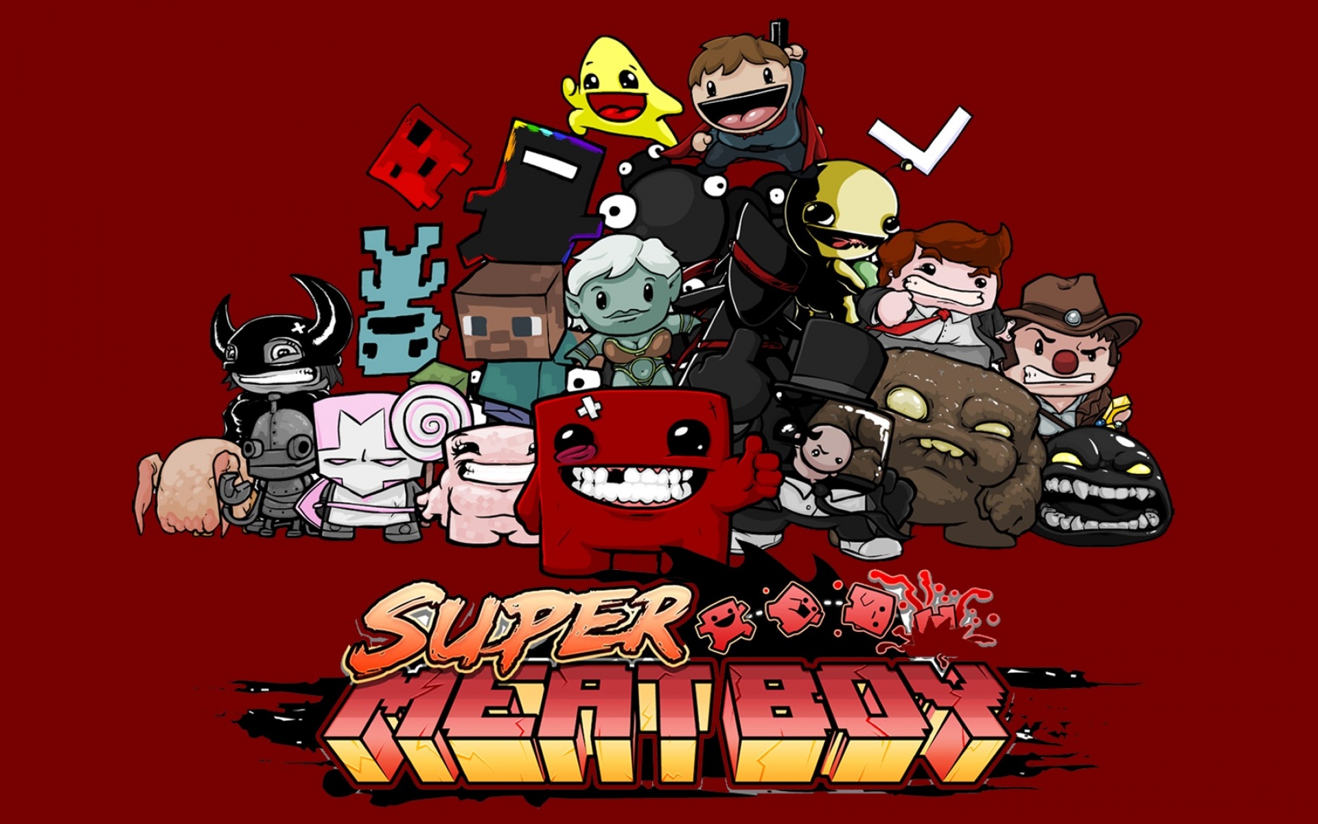 Картинки Супер мясной мальчик, платформа, микрософт-студии, мясо команды фото и обои на рабочий стол