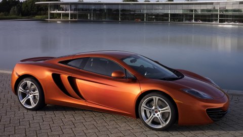 Mclaren, mp4-12c, бассейн, автомобиль