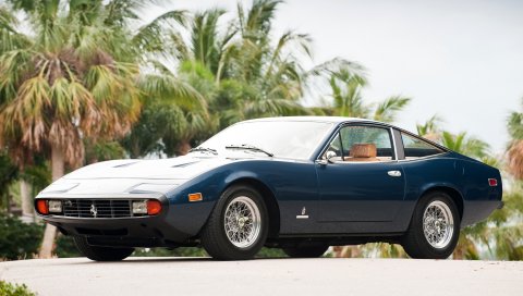Ferrari, 365, gtc 4, 1971, суперкар, вид сбоку