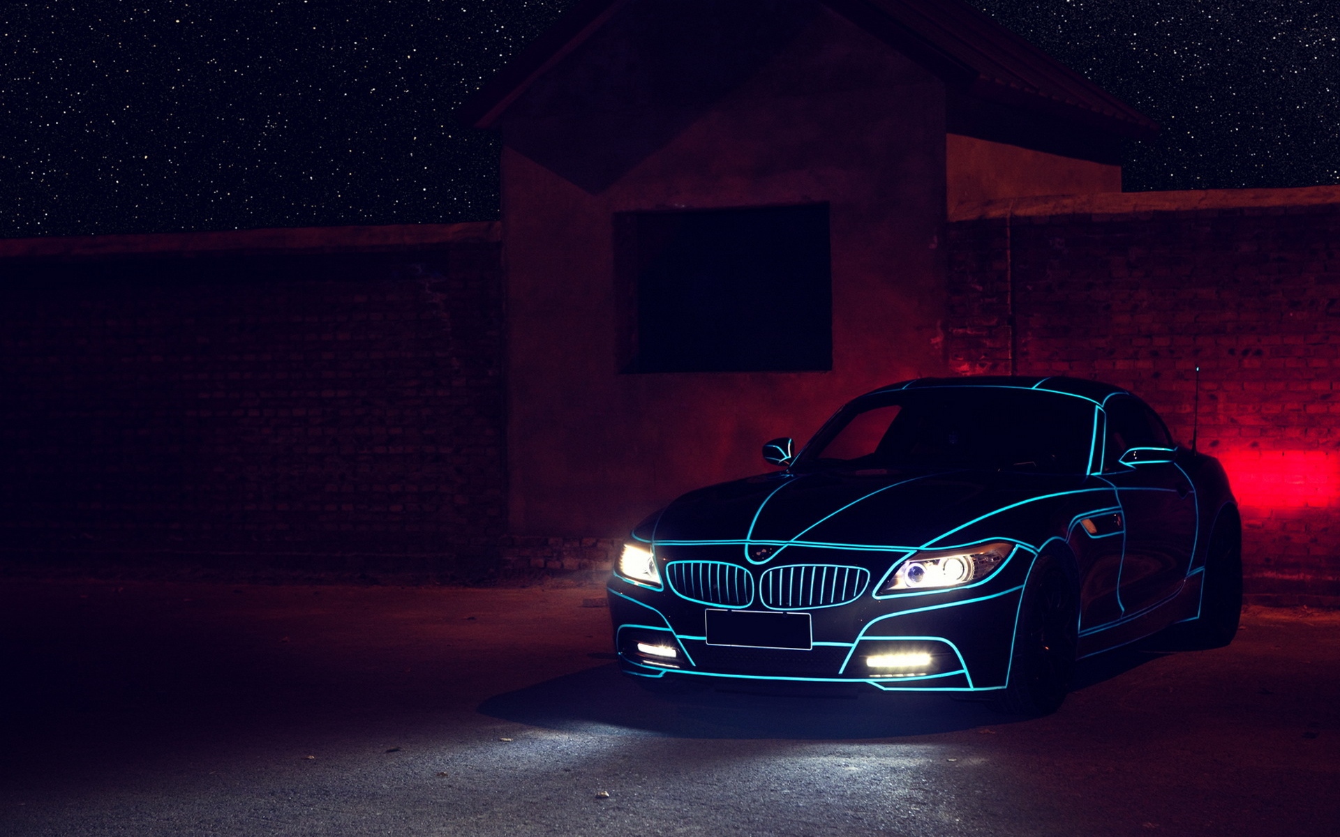 Картинки Bmw, z4, вид спереди, ночь фото и обои на рабочий стол