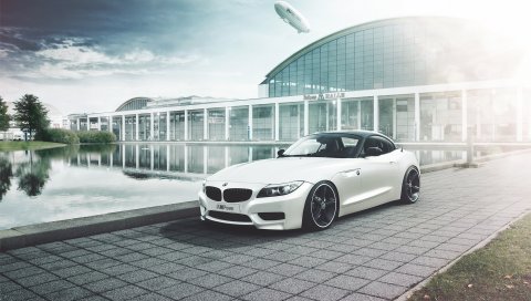 Bmw, z4, дирижабль, вид сбоку, автомобили