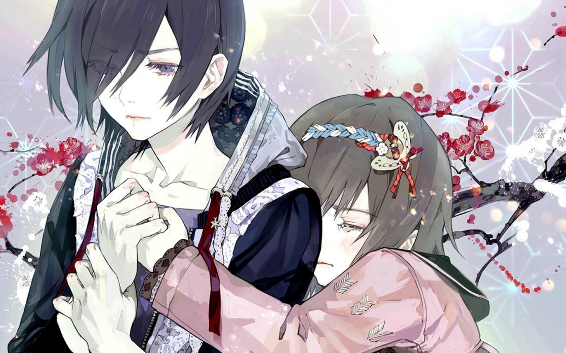 Картинки токио упырь, fueguchi hinami, Киришима Touka, обнимает фото и обои на рабочий стол