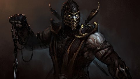 Mortal Kombat, Komplete издание, скорпион, искусство