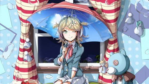Vocaloid, Kagamine Рин, девушка, комната