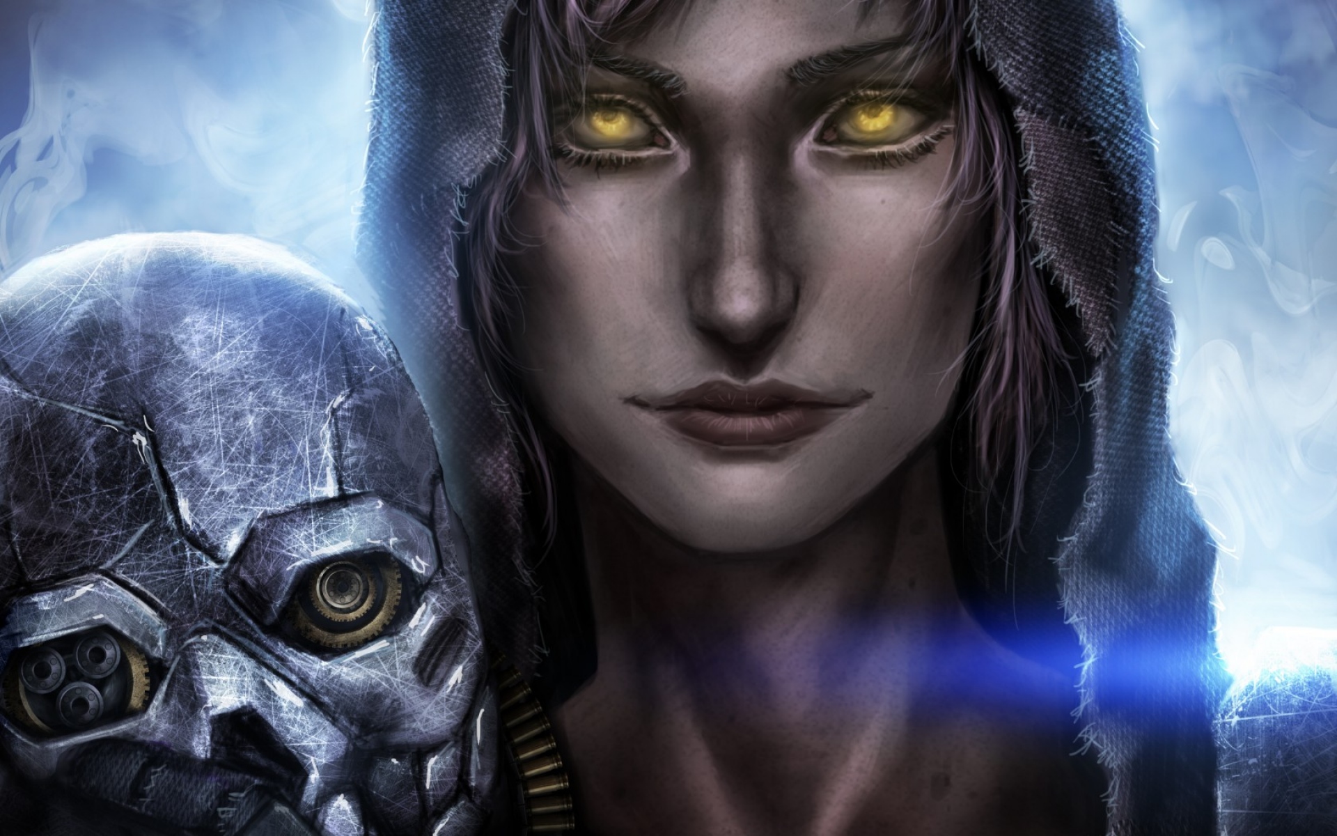 Картинки Dishonored, девушка, искусство, глаза фото и обои на рабочий стол