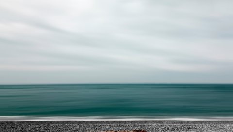 море, берег, минимализм
