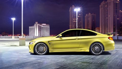 Bmw, m4, f82, 2014, hamann, yellow