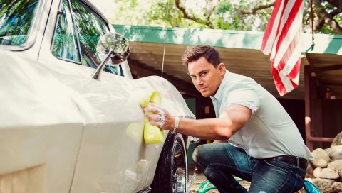 Channing tatum, актер, автомойка, фотосессия