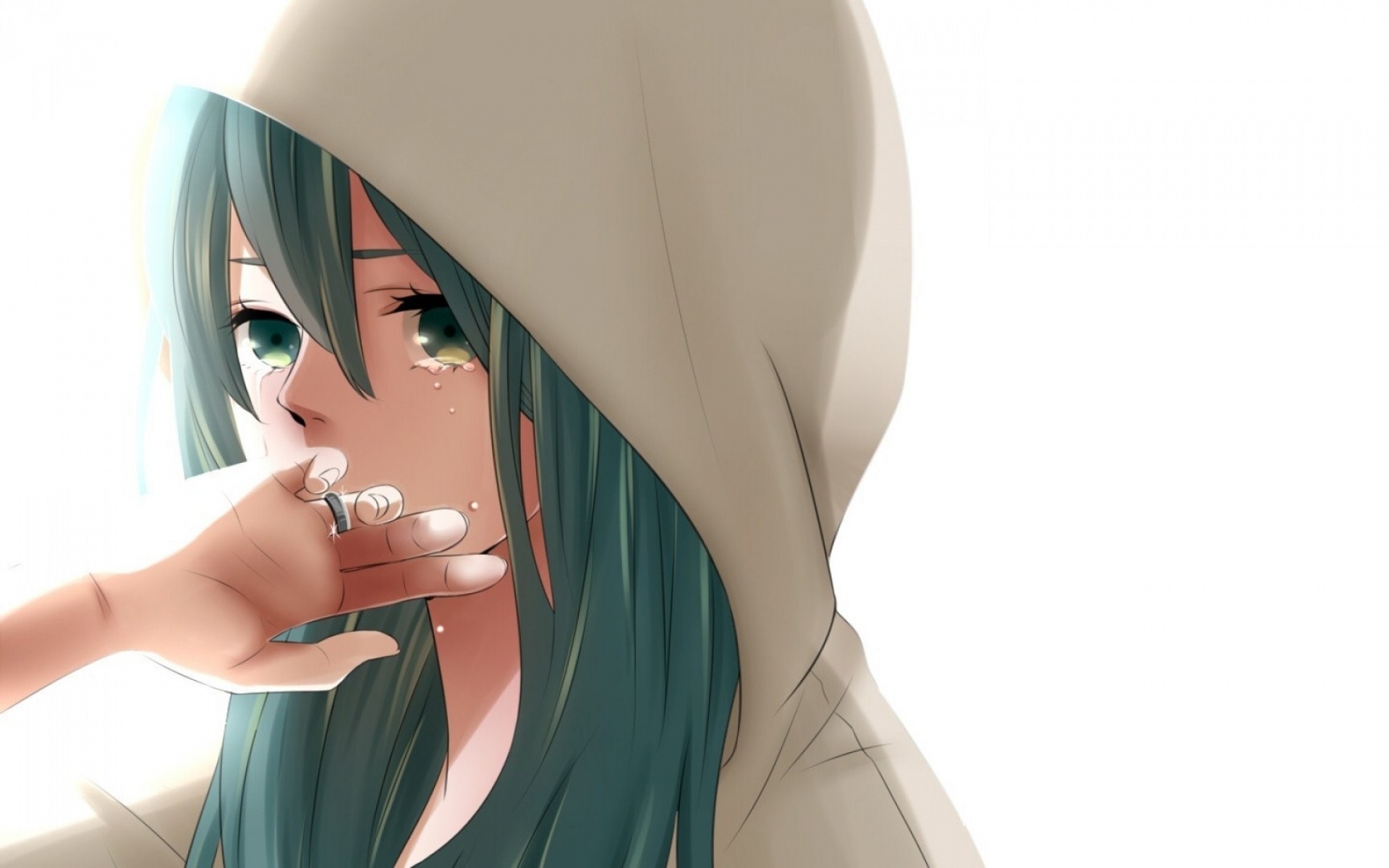 Картинки Вокалоид, hatsune miku, девушка, капот фото и обои на рабочий стол