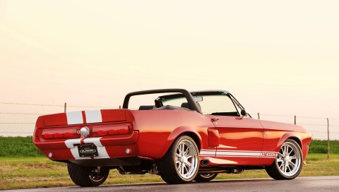 Классические рекреации, ford mustang, shelby, ford, gt, 500cr, кабриолет