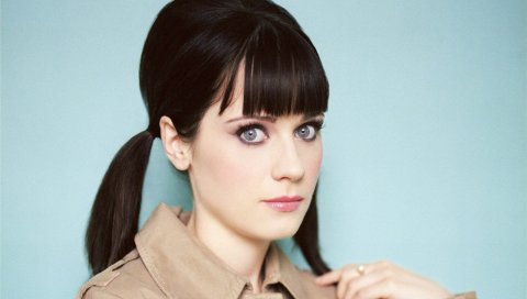Zooey deschanel, актриса, знаменитость, 2015