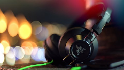 Razer, adaro, наушники, стереонаушники, блики
