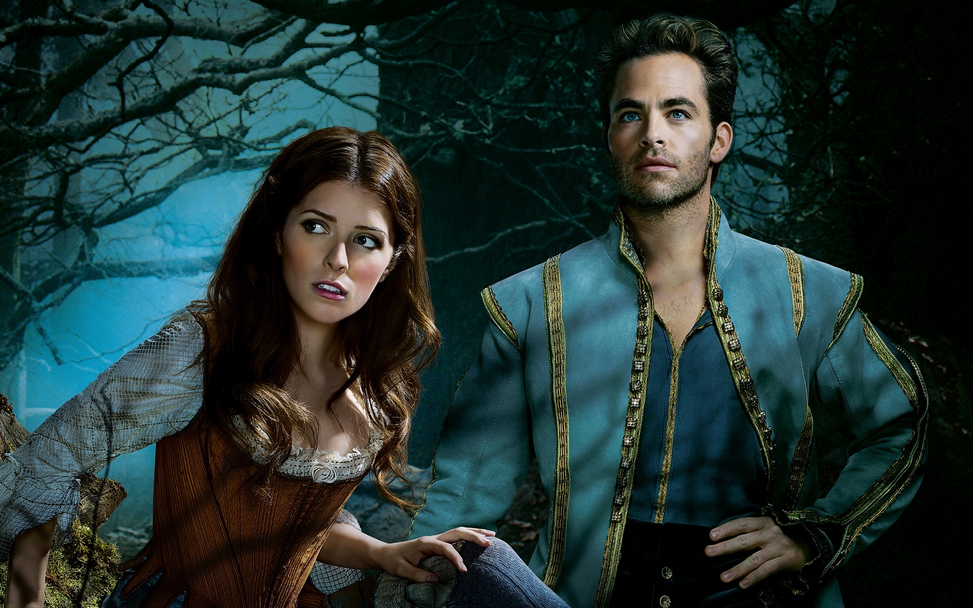 Картинки В лес, anna kendrick, chris pine, мюзикл, фэнтези фото и обои на рабочий стол