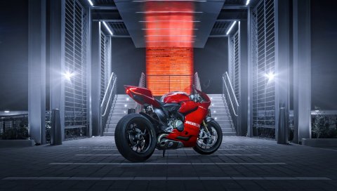 Ducati 1199, ducati, задний, красный, joan chan
