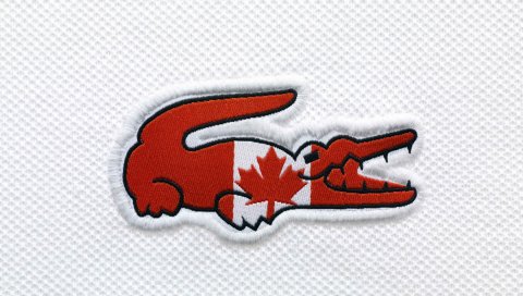 Lacoste, canada, логотип, флаг