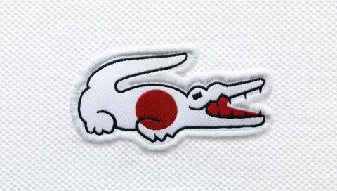 Lacoste, Япония, флаг, бренд, логотип