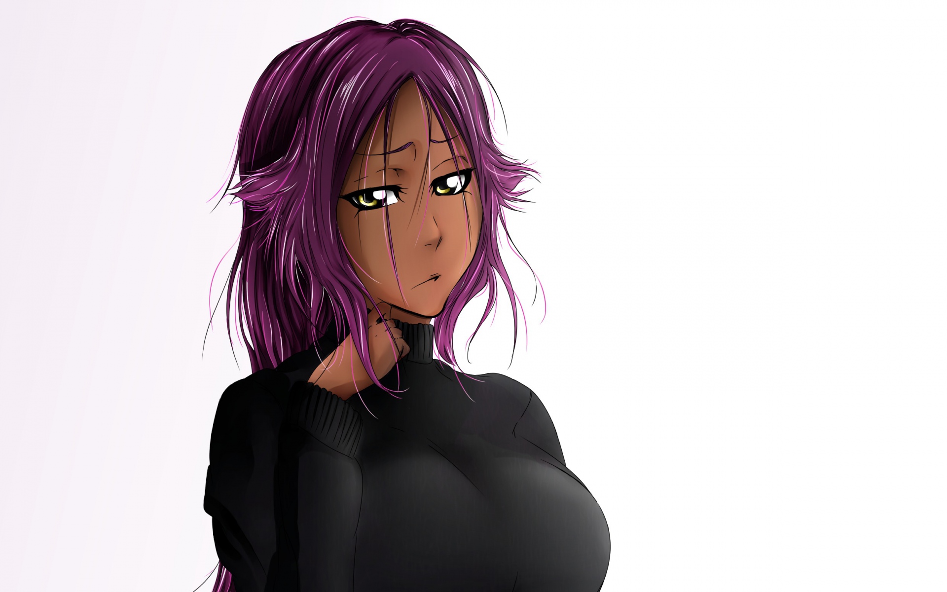 Картинки Kamest, bleach, shihouin yoruichi, девушка, искусство фото и обои на рабочий стол