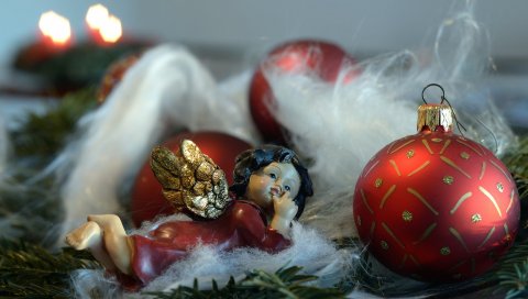 Рождественские украшения, новый год, ангел, рождество