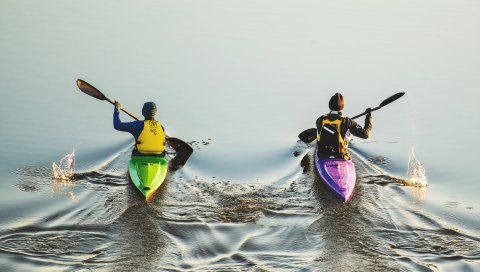 гребли, спорт, спортсмены, вода