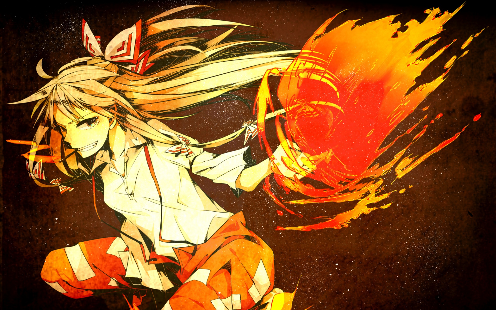 Картинки sorakura shikiji, Touhou, Фудзивара не Моко, фокусник, искусство фото и обои на рабочий стол