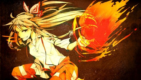 sorakura shikiji, Touhou, Фудзивара не Моко, фокусник, искусство