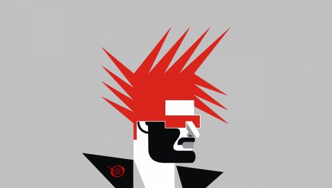 минимализм, арт, Mohawk, профиль