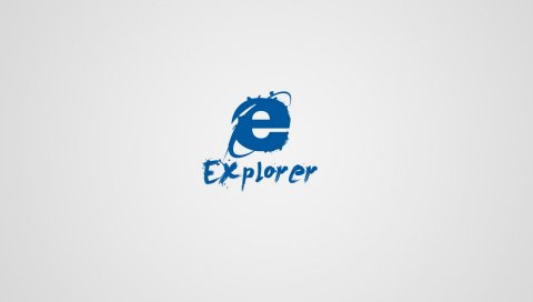 Internet Explorer, браузер, логотип, искусство