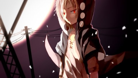 п-rihoo, Kagerou проект, Vocaloid, искусство, ребенок, свет,капот