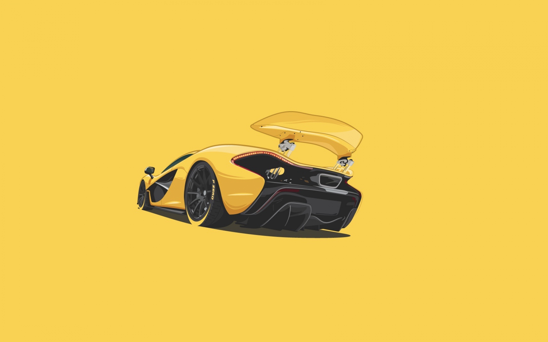 Картинки Mclaren, p1, минимализм, искусство фото и обои на рабочий стол