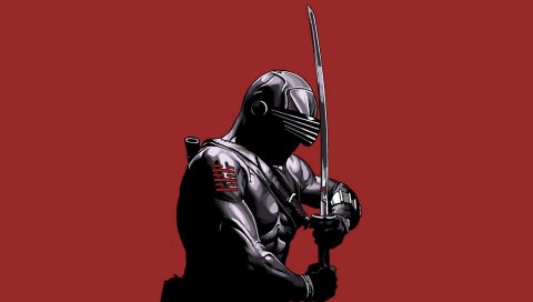 Gi joe рост кобры, ниндзя, меч, искусство, шлем