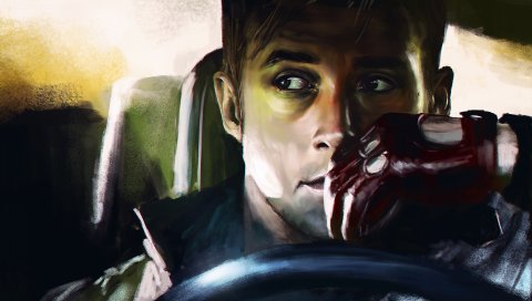 Драйв, rayan gosling, водитель, искусство